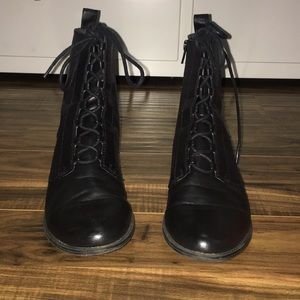 Black lace up boots!
